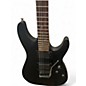 Used Schecter Guitar Research Damien Platinum 6 FR Satin Black Solid Body Electric Guitar