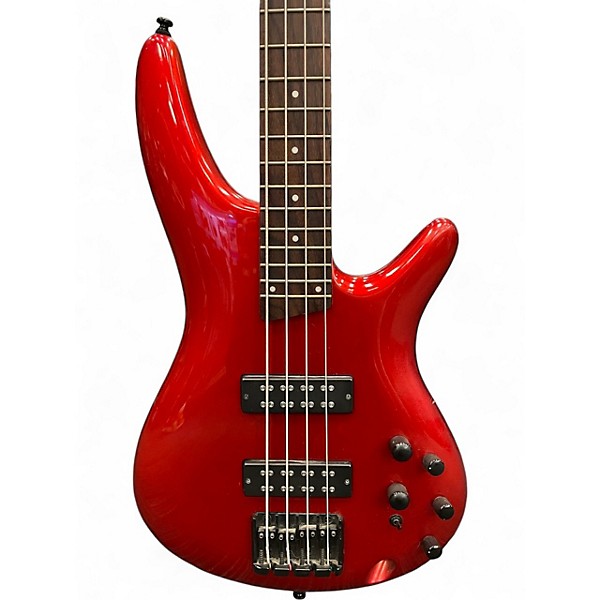 Used Ibanez SR300 Candy Apple Red Electric Bass Guitar