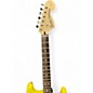 Used Fender Tom Delonge Signature Stratocaster Graffiti Yellow Solid Body Electric Guitar