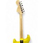 Used Fender Tom Delonge Signature Stratocaster Graffiti Yellow Solid Body Electric Guitar