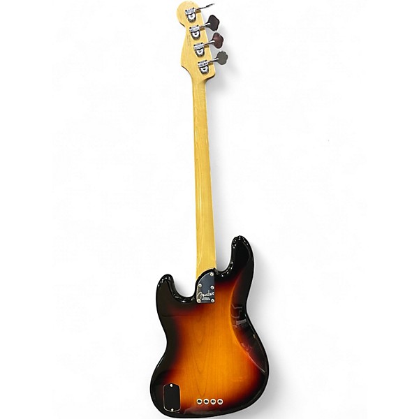 Used 2018 Fender American Elite Jazz Bass 3 Color Sunburst Electric Bass Guitar