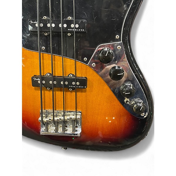 Used 2018 Fender American Elite Jazz Bass 3 Color Sunburst Electric Bass Guitar