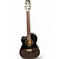 Used Ortega RCE138-T4-L Black Classical Acoustic Electric Guitar thumbnail