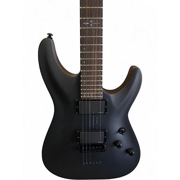 Used Schecter Guitar Research C1 Platinum BLACK Solid Body Electric Guitar