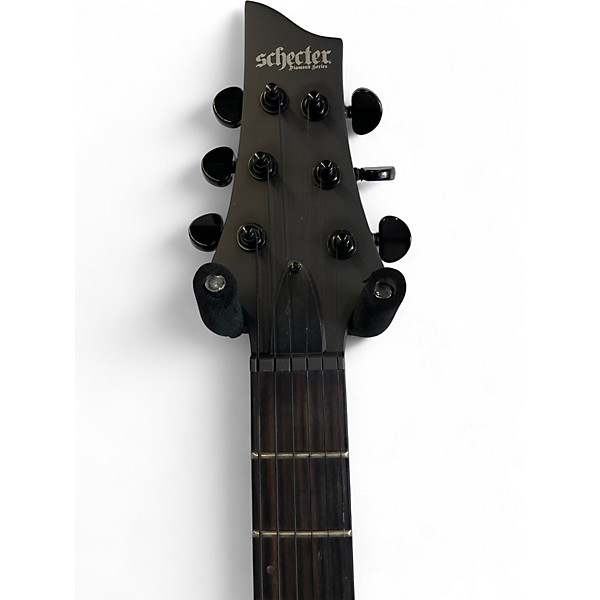 Used Schecter Guitar Research C1 Platinum BLACK Solid Body Electric Guitar