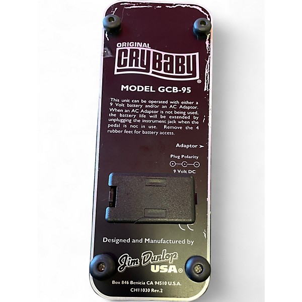 Used Dunlop Original Cry Baby Wah Effect Pedal