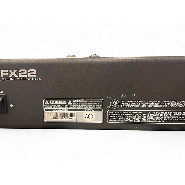 Used Mackie PROFX22 Unpowered Mixer