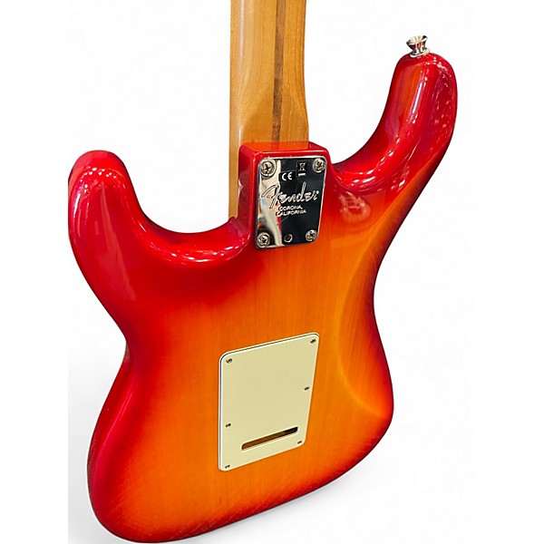 Used 2019 Fender Limited Edition American Professional Stratocaster Roasted m Aged Cherry Burst Solid Body Electric Guitar