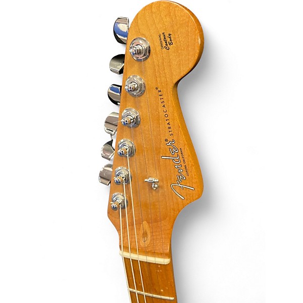Used 2019 Fender Limited Edition American Professional Stratocaster Roasted m Aged Cherry Burst Solid Body Electric Guitar