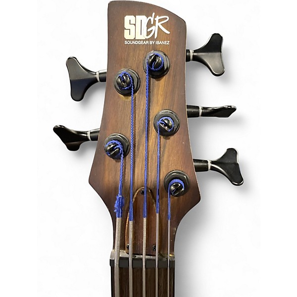 Used Ibanez SRH505F NATURAL BURST Electric Bass Guitar