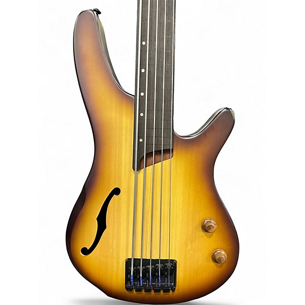 Used Ibanez SRH505F NATURAL BURST Electric Bass Guitar