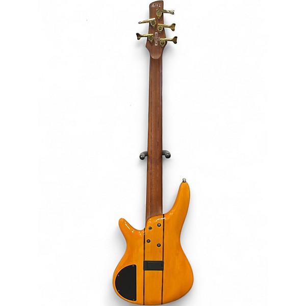 Used Ibanez SR805 Amber Electric Bass Guitar