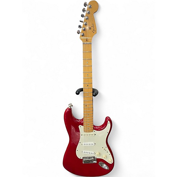 Vintage 1999 Fender American Deluxe Stratocaster Cherry red  Solid Body Electric Guitar