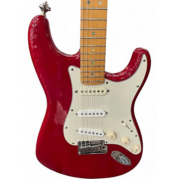 Vintage 1999 Fender American Deluxe Stratocaster Cherry red  Solid Body Electric Guitar