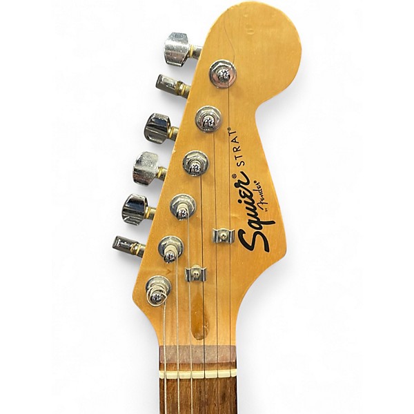Used Squier strat black Solid Body Electric Guitar