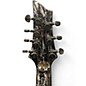 Used Schecter Guitar Research C-7 SILVER MOUNTAIN Black and Silver Solid Body Electric Guitar