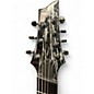 Used Schecter Guitar Research C-7 SILVER MOUNTAIN Black and Silver Solid Body Electric Guitar