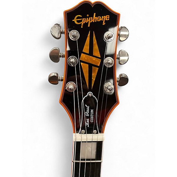 Used Epiphone LES PAUL CUSTOM WIDOW ORANGE BURST Solid Body Electric Guitar