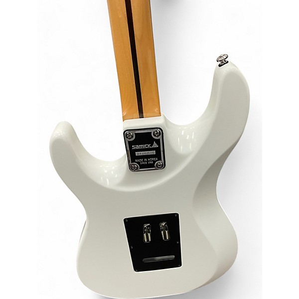 Used Samick VALLEY ARTS CUSTOM PRO SHOP WHITE Solid Body Electric Guitar