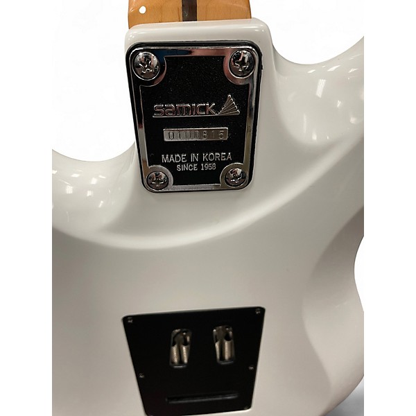 Used Samick VALLEY ARTS CUSTOM PRO SHOP WHITE Solid Body Electric Guitar