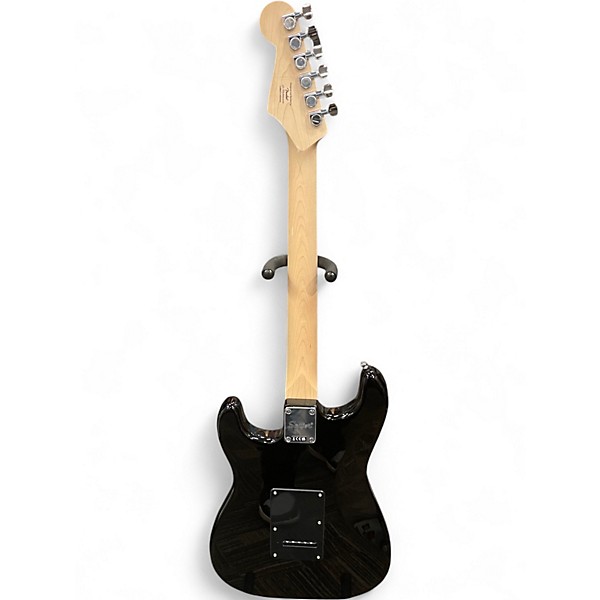 Used Squier Stratocaster HSS Black Solid Body Electric Guitar