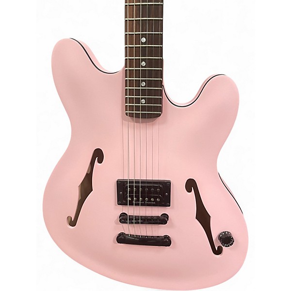 Used Fender Tom Delonge Signature Stratocaster Pink Solid Body Electric Guitar