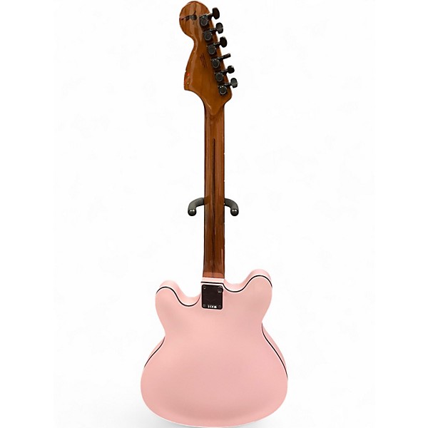 Used Fender Tom Delonge Signature Stratocaster Pink Solid Body Electric Guitar