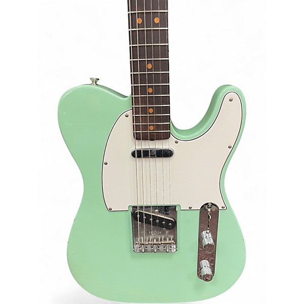 Used Fender american vintage ii 1963 telecaster Surf Green Solid Body Electric Guitar