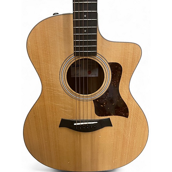 Used Taylor 214CE Natural Acoustic Electric Guitar