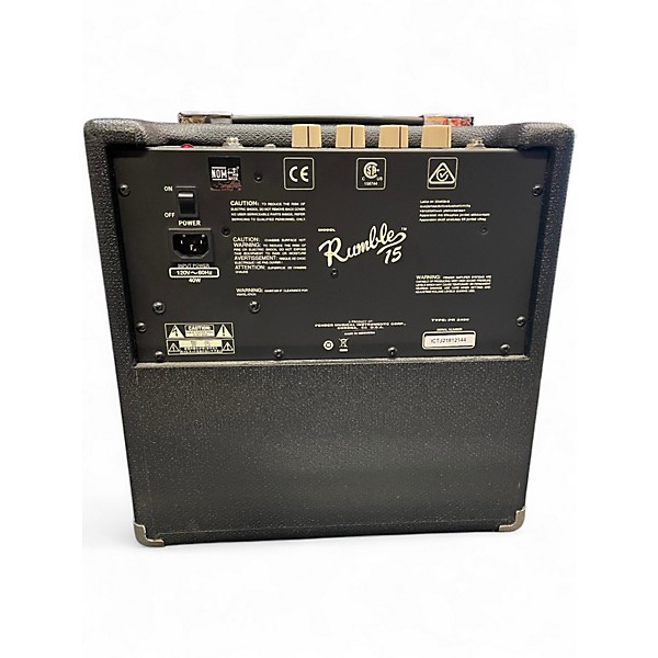 Used Fender Rumble 15 15W 1X8 Bass Combo Amp