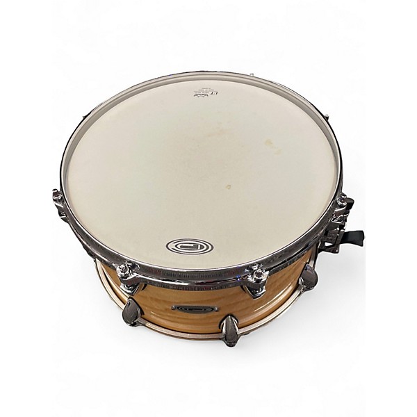 Used Orange County Drum & Percussion 13in Maple Ash Snare Natural Gloss Drum