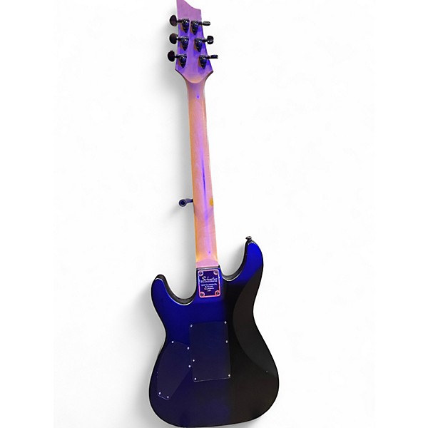 Used 2022 Schecter Guitar Research Damien Floyd Rose Black Solid Body Electric Guitar