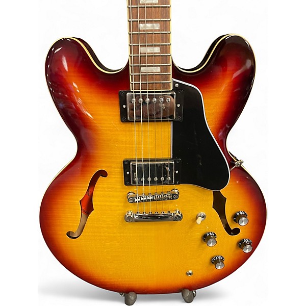 Used Epiphone ES335 2 Tone Sunburst Hollow Body Electric Guitar
