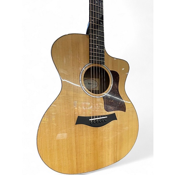 Used Taylor 214CE Deluxe Natural Acoustic Electric Guitar
