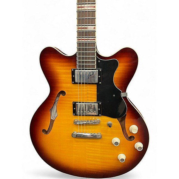 Used Hofner Verythin Standard 2 Color Sunburst Hollow Body Electric Guitar