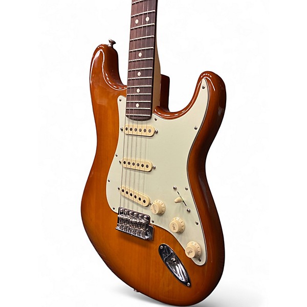 Used Fender American Performer Stratocaster SSS Honey Blonde Solid Body Electric Guitar