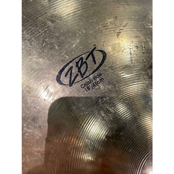 Used Zildjian 18in ZBT Crash Ride Cymbal
