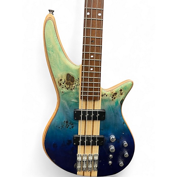 Used Jackson Pro Series Spectra SBP IV Caribbean Blue Electric Bass Guitar