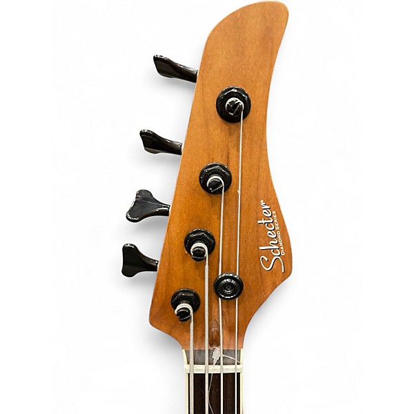 Used Schecter Guitar Research C4 4 String CHARCOAL SATIN Electric Bass Guitar