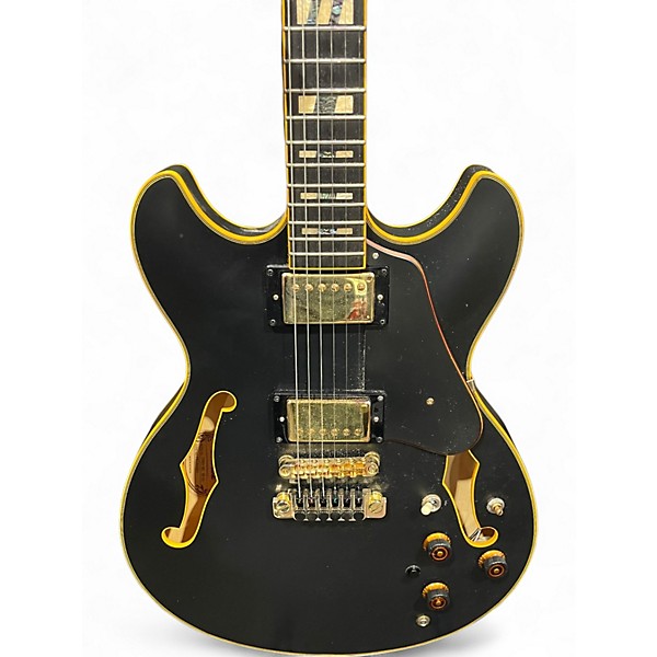 Used Ibanez JSM20BKL Black Hollow Body Electric Guitar