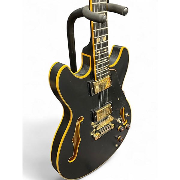 Used Ibanez JSM20BKL Black Hollow Body Electric Guitar