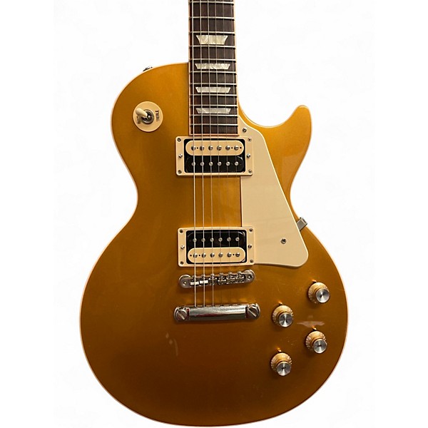 Used Gibson Les Paul Classic Gold Top Solid Body Electric Guitar