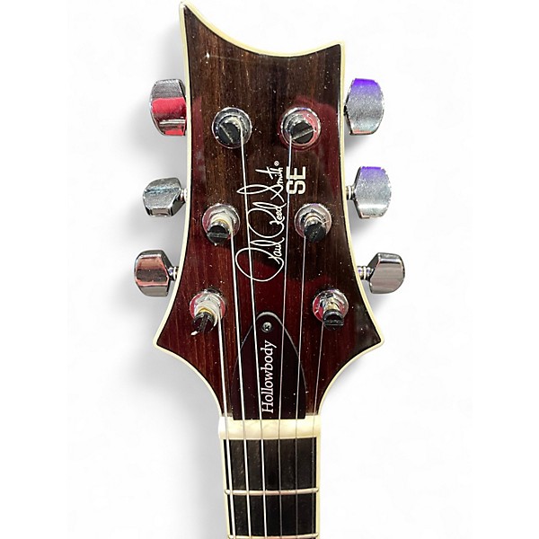 Used PRS SE HOLLOWBODY Trans Red Hollow Body Electric Guitar