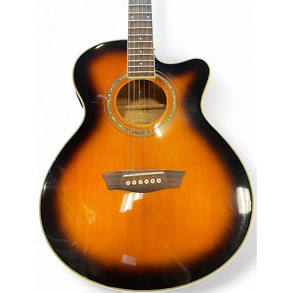 Used Washburn EA14-ATB Tobacco Burst Acoustic Electric Guitar