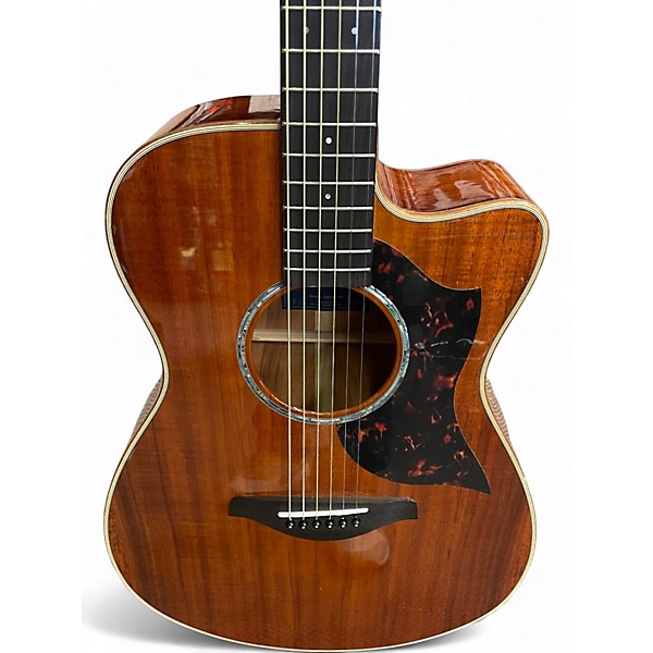 Used Yamaha AC4K Natural Acoustic Electric Guitar
