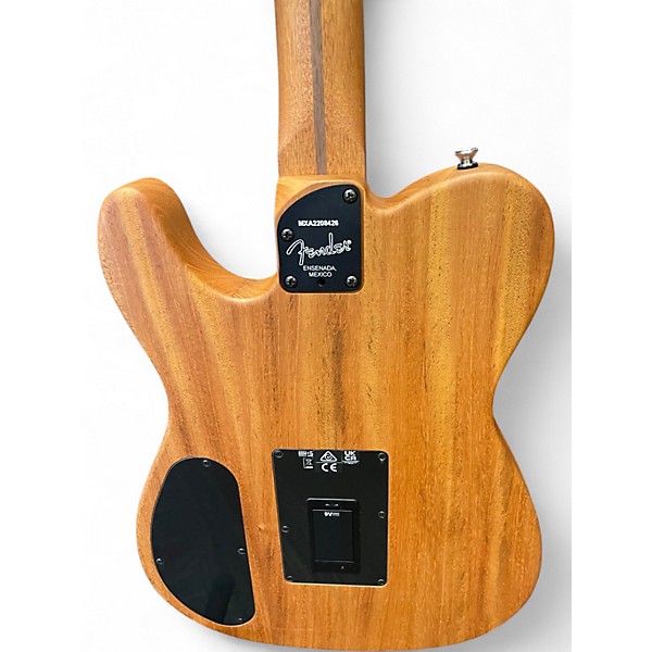 Used Fender American Acoustasonic Telecaster Natural Acoustic Electric Guitar