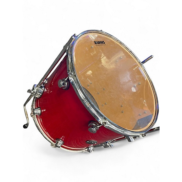 Used DW 3 Piece Performance Series red Drum Kit