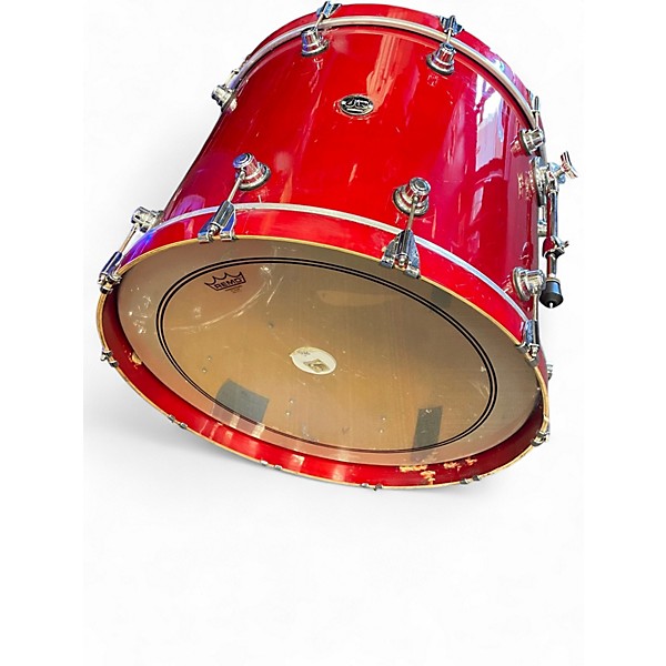 Used DW 3 Piece Performance Series red Drum Kit