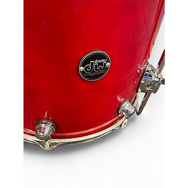 Used DW 3 Piece Performance Series red Drum Kit