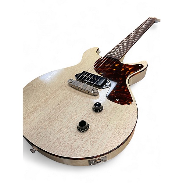 Used Macon JR DC Trans White Solid Body Electric Guitar